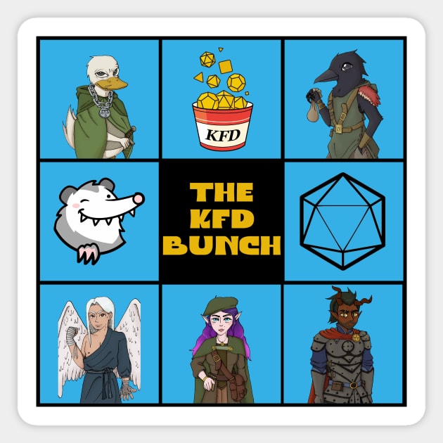 The KFD Bunch Sticker by KYFriedDice